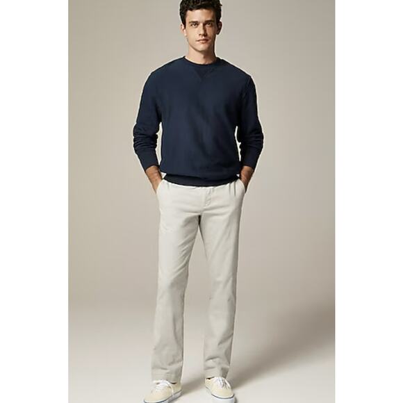 J.Crew 770 Straight-Fit Core Stretch Chino Pants Mens W33 L30 Jet Grey/Tan AR886 - Picture 1 of 9